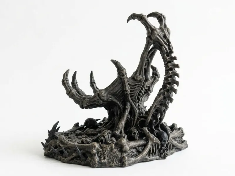 Custom Gothic Bone & Skull Gaming Stand for Steam Deck