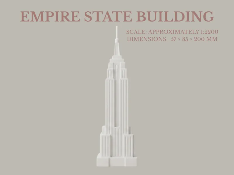 Empire State Building - 1:2200 Scale 3D Model