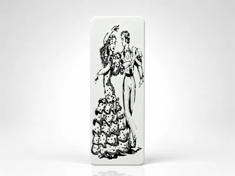 marcapaginas pareja flamenco
