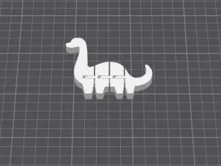 Flexi Dino Keychain Articulated