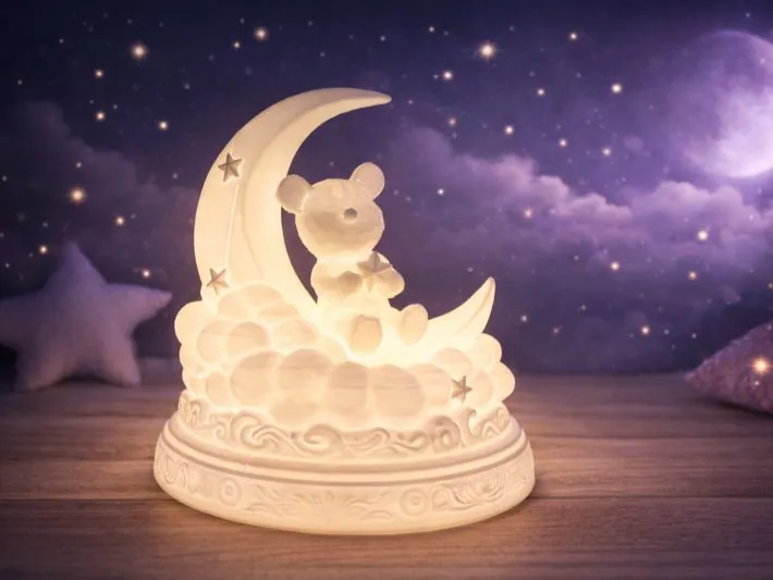 Teddy on the moon - night lamp