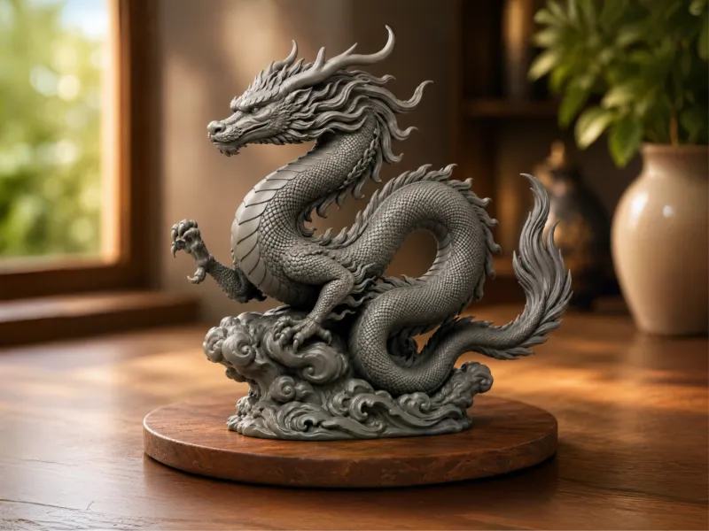 Celestial Sovereign Dragon Figurine