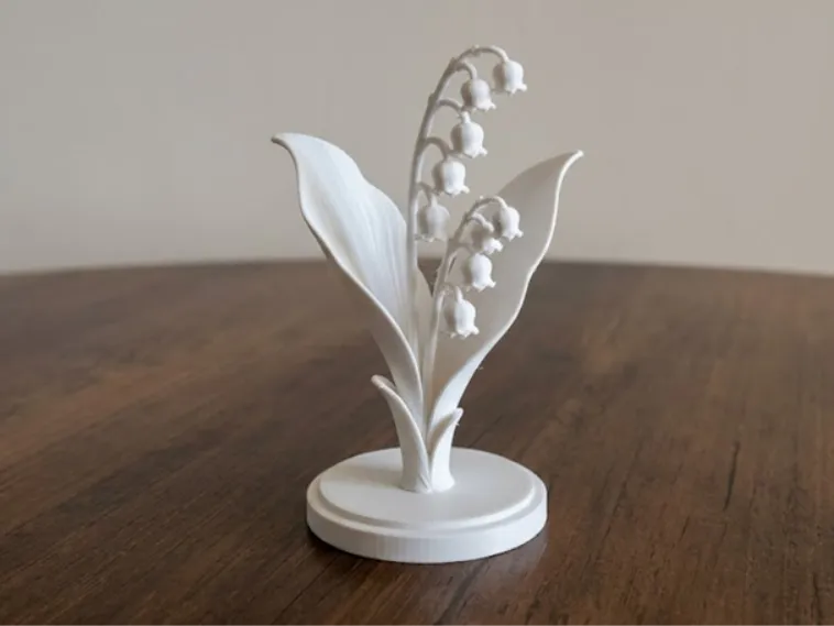 Lily of the Valley on Stand - Decorative Model