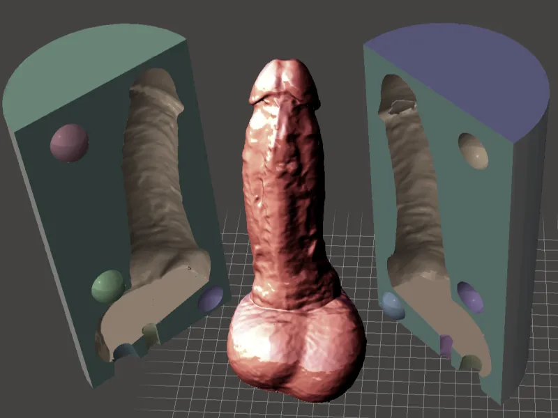 3d Scanned Dildo Mold (Hard)