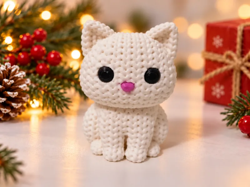Knitted Sweet Cat - no CFS, no Glue