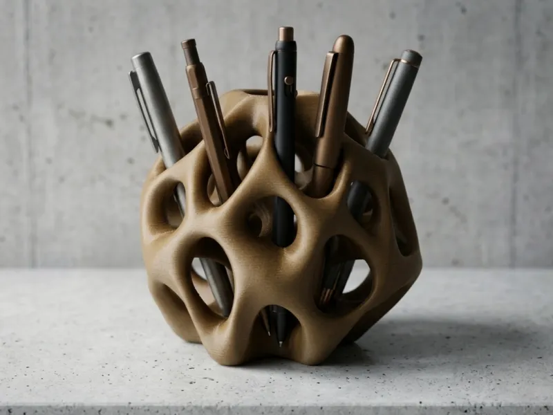 Organic Voronoi Pen Holder