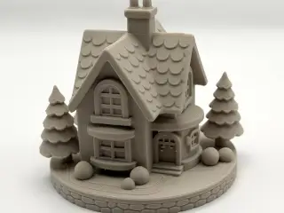 Winter House Scene