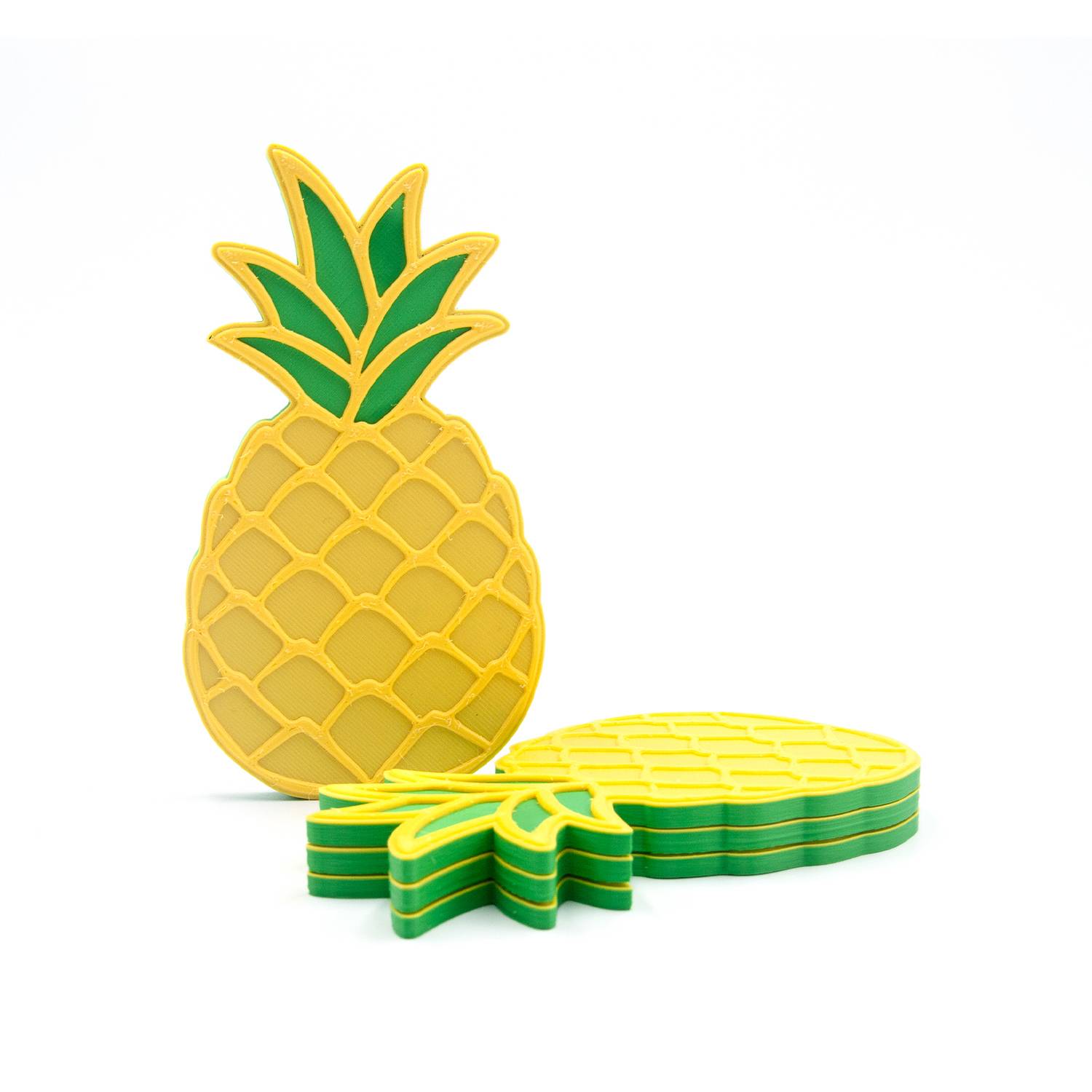 Magnetic Pineapple Coasters