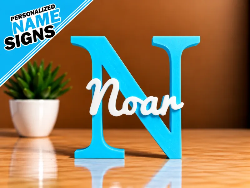 3D Name Plate - Noar