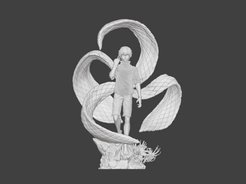 Tokyo Ghoul Ken Kaneki Parted Printing Figurine