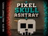 Pixel Skull Ashtray-0