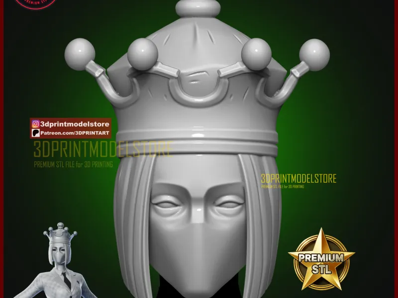 Ivory Queen Fortnite Cosplay Mask - Halloween Helmet
