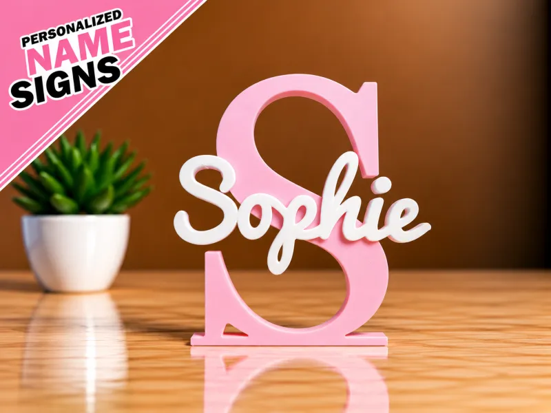 3D Name Plate - Sophie