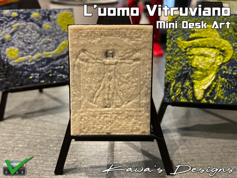 Mini Desk Art - L'uomo Vitruviano (Leonardo Da Vinci)