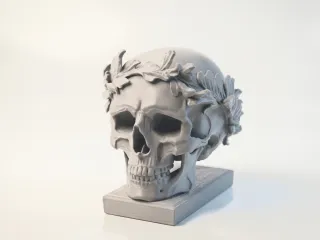 Julius Caesar Skull Ancient Roman Sculpture 3D Printable