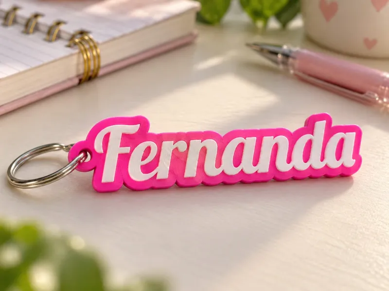 Personalisierter Schlüsselanhänger Name Fernanda 3D-Schlüsselanhänger