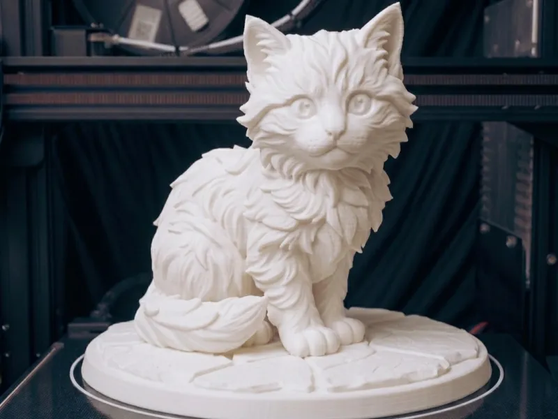 Cute Cat Sculpture