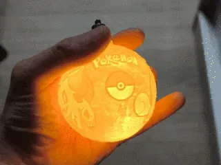 Pokemon 3d Lithophane Ornament