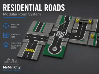 MyMiniCity - Residential Roads Pack