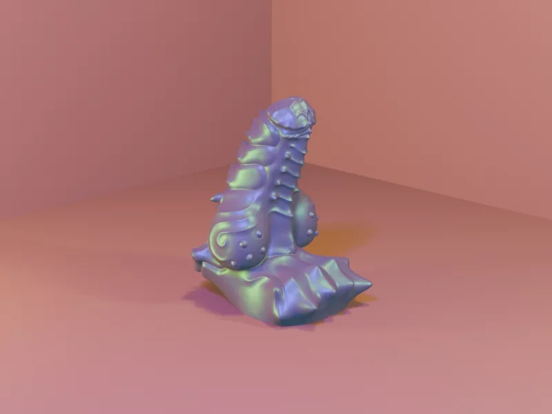 Furry dragon dildo