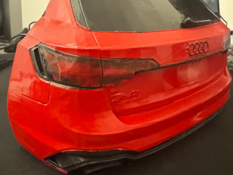 Audi RS4 wall art 3d car picture decor