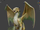 D&D Bronze Dragon Miniature-0
