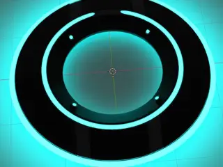 llavero de tron con filamento luminicente