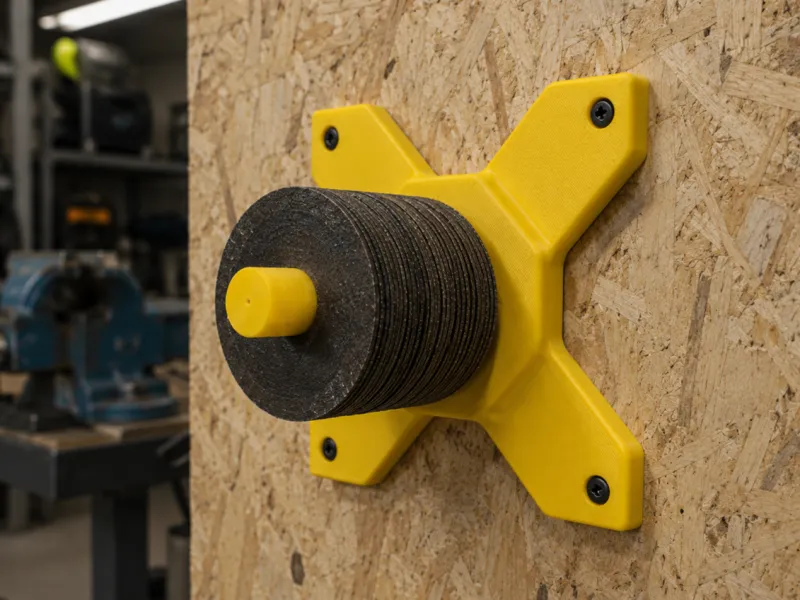 Soporte de discos para amoladora – Reforzado para montaje en pared