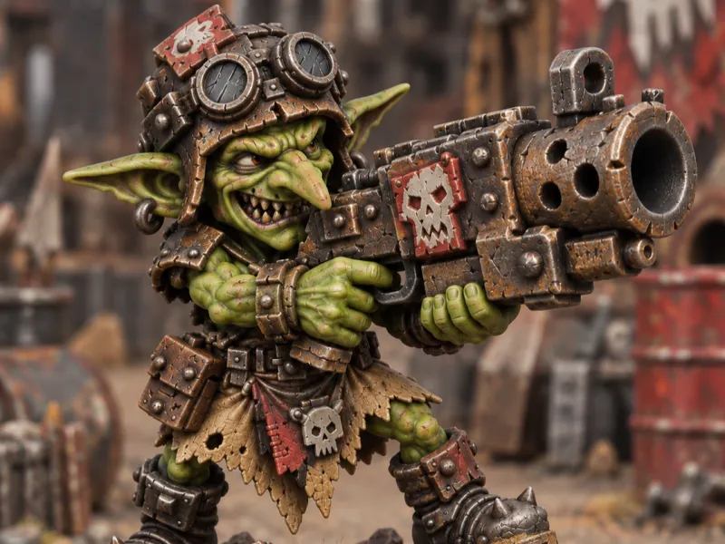 grot com arma grande / Gretchin com rifle