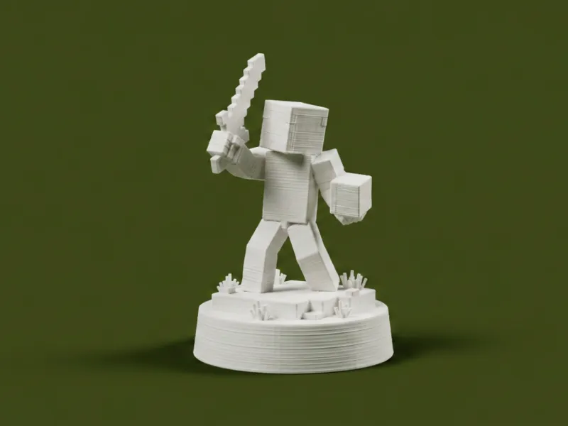 Minecraft Steve Character Figurine
