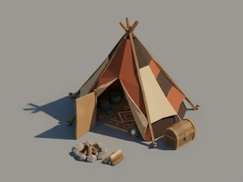 Low Poly Nomad Tent