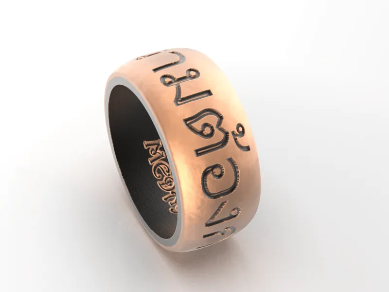 Anello Thai: Misure delle dita (US) 6, 6.5 e 7 | (EU) 52, 53.5 e 55