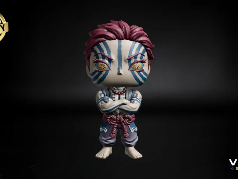 Akaza STL 3D Model Demon Slayer Fan Art Funko