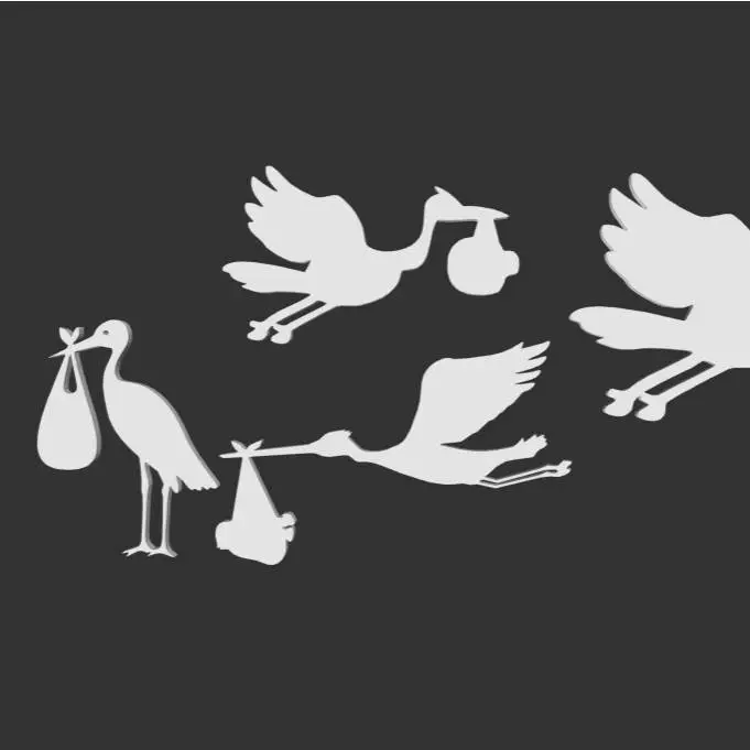de bébé cigogne volante