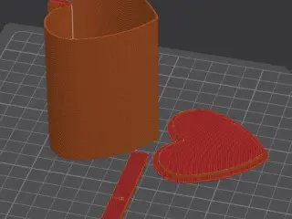 Heart candle mould
