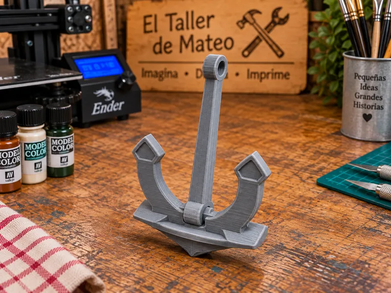 Ancla de Almirantazgo – Modelo Náutico para Maquetas 3D