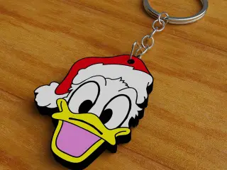 Donald Christmas Keychain