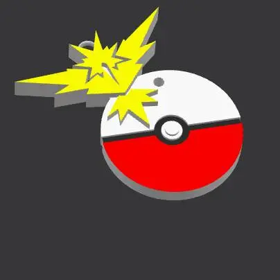 Zapdos Pokemon Go Keychain