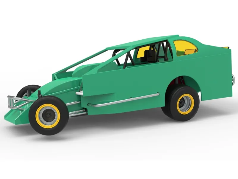 Northeast Dirt Modified while turning V2 Scale 1:25