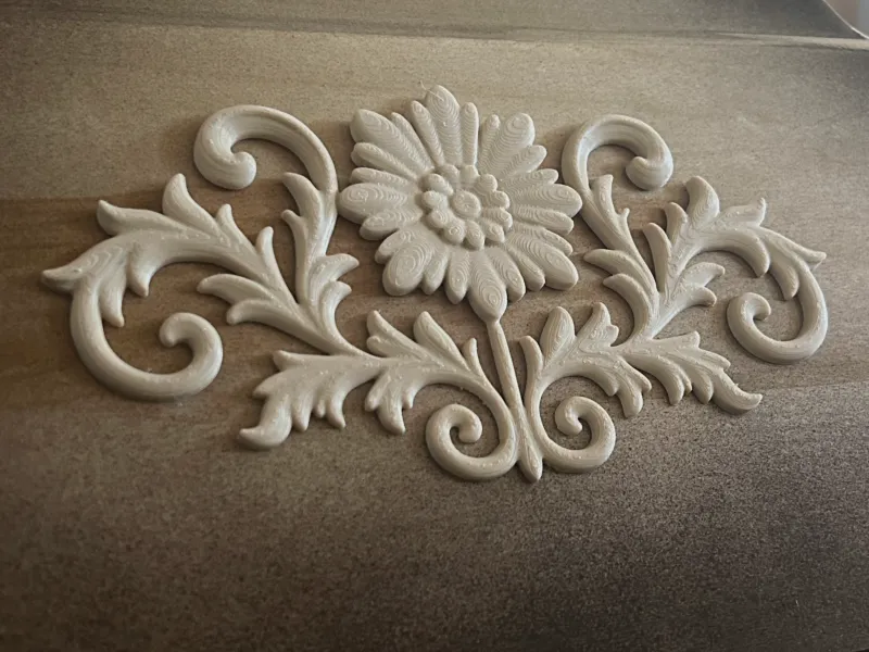 model simbol floare în relief