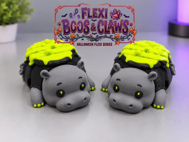 Caldeirão Hipopótamo Halloween Flexi - Flexi Boos & Claws