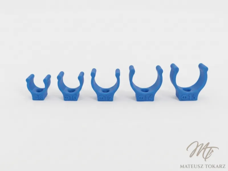 Clips de encaje a presión para tubos y cables de 8-15 mm | Soporte M3