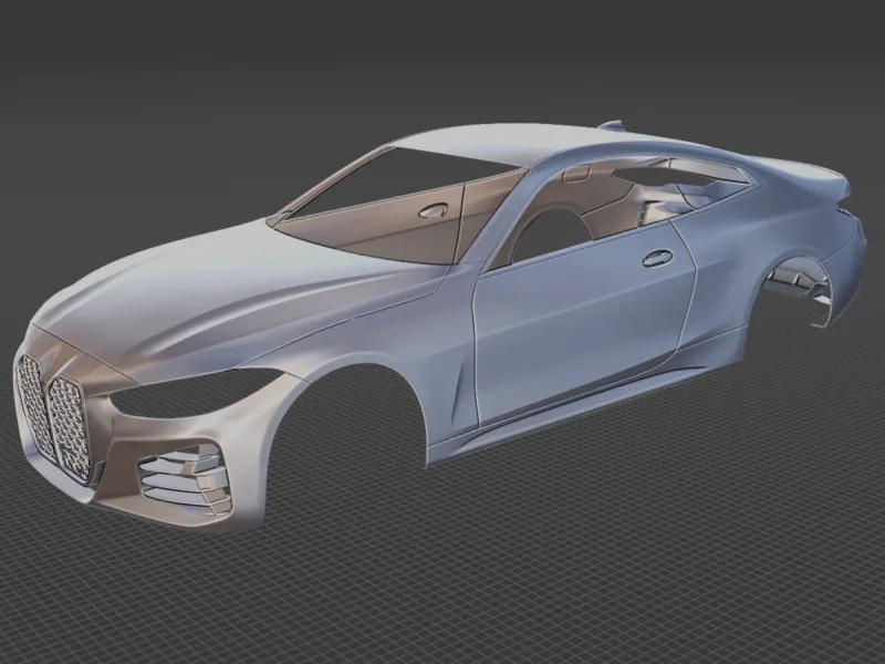 2021 BMW M440i Coupe Body STL