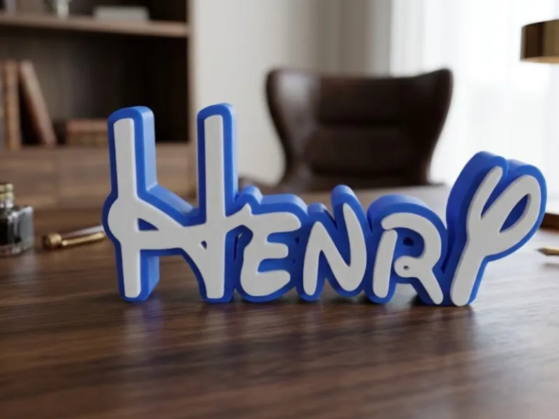 Henry Disney name decorative