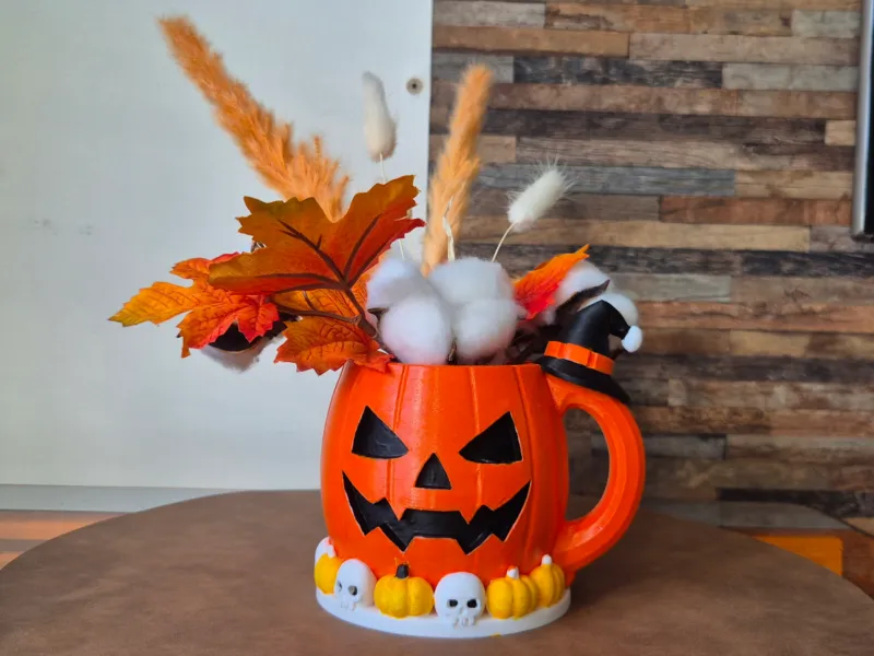 Style tasse pot decoration citrouille halloween multi-usages