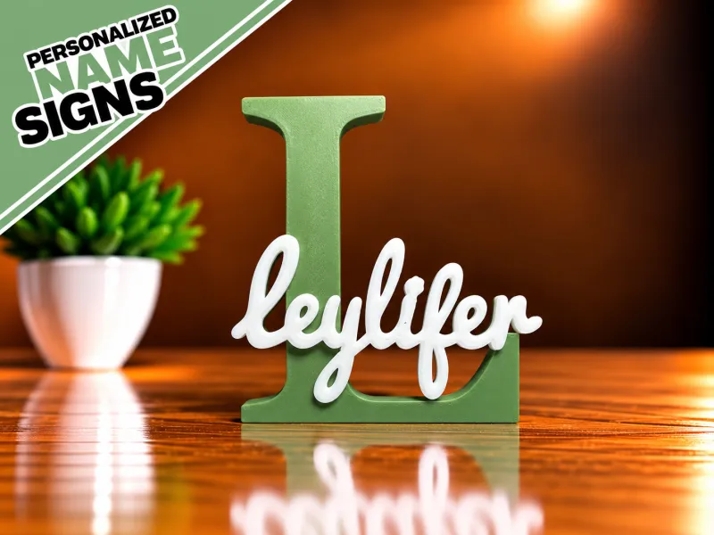 3D İsim Plakası - Leylifer