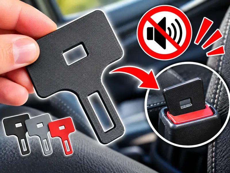 Inserto para Fivela de Cinto de Segurança / Bloqueador de Aviso