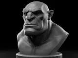 Fantasy Orc / Ogre Warrior Detailed Bust-0