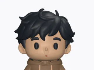 Cute Sitting Boy