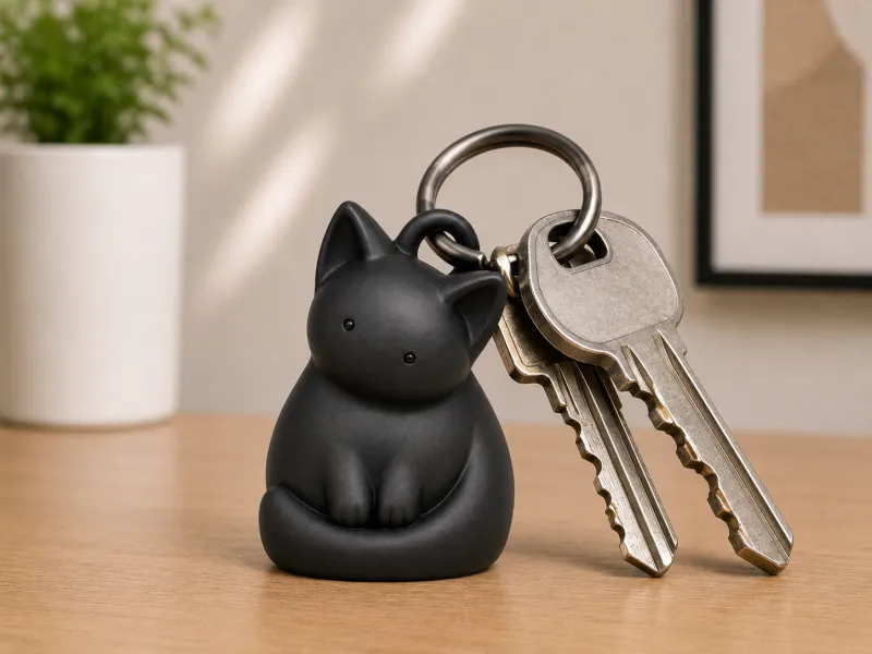 Lucky Cat Keychain